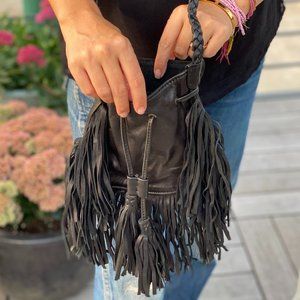 Boho Figue fringe crossbody bag